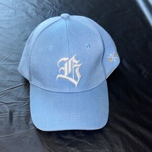 Blue Baseball Cap with White Logo
